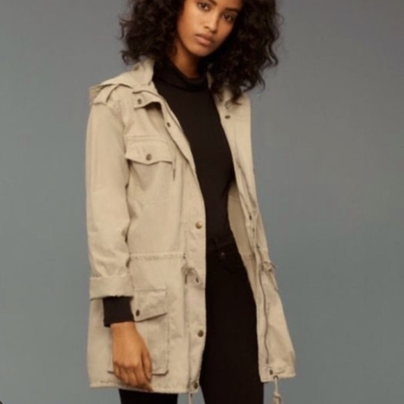 Aritzia Talula Beige Trooper Utility Jacket - Picture 2 of 8